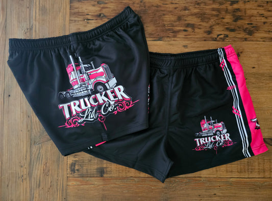 Ladies Pink Classic - Footy Shorts