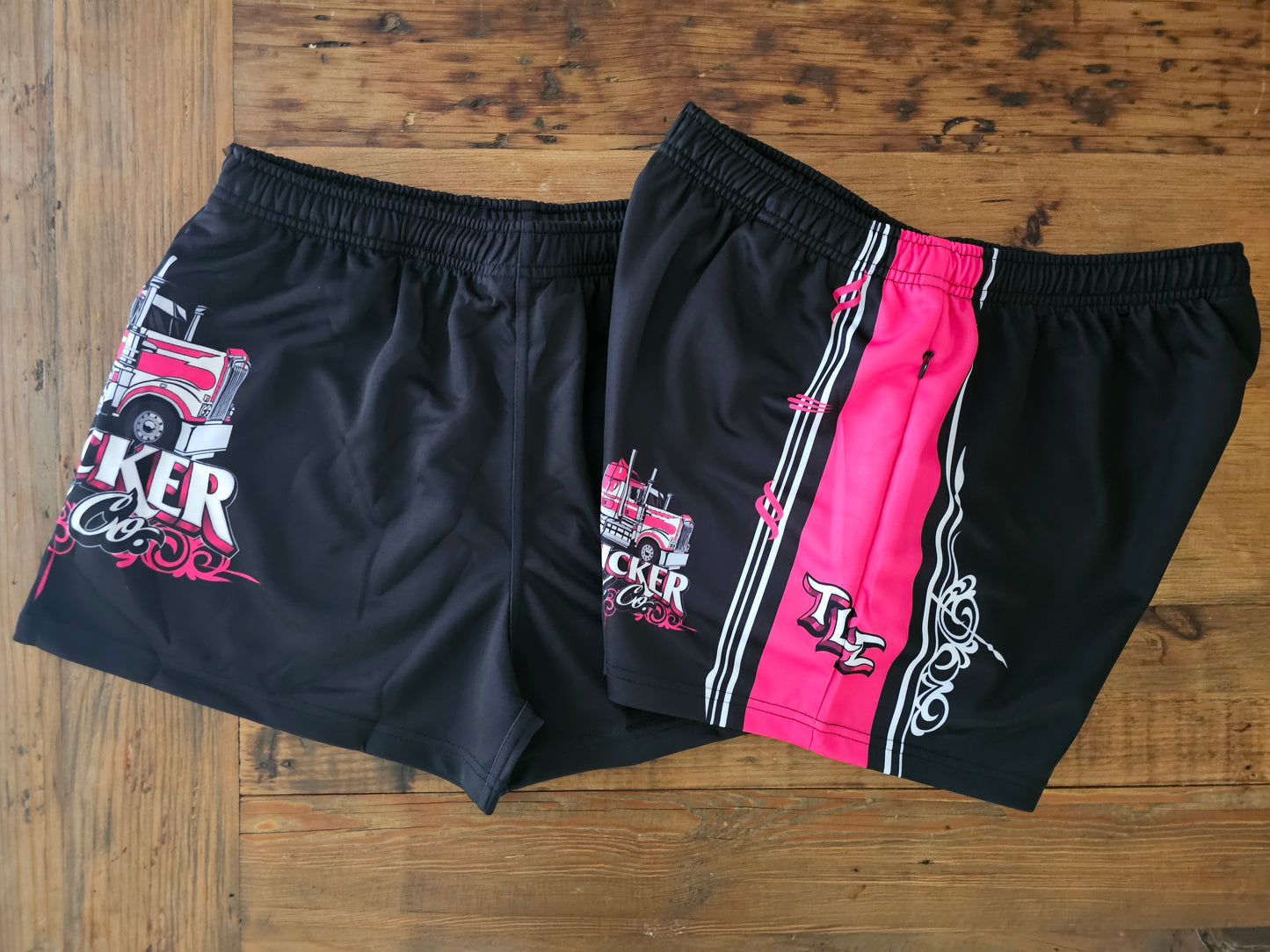 Ladies Pink Classic - Footy Shorts