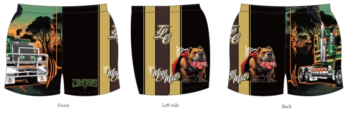 Mega Mutt- Kids Footy Shorts