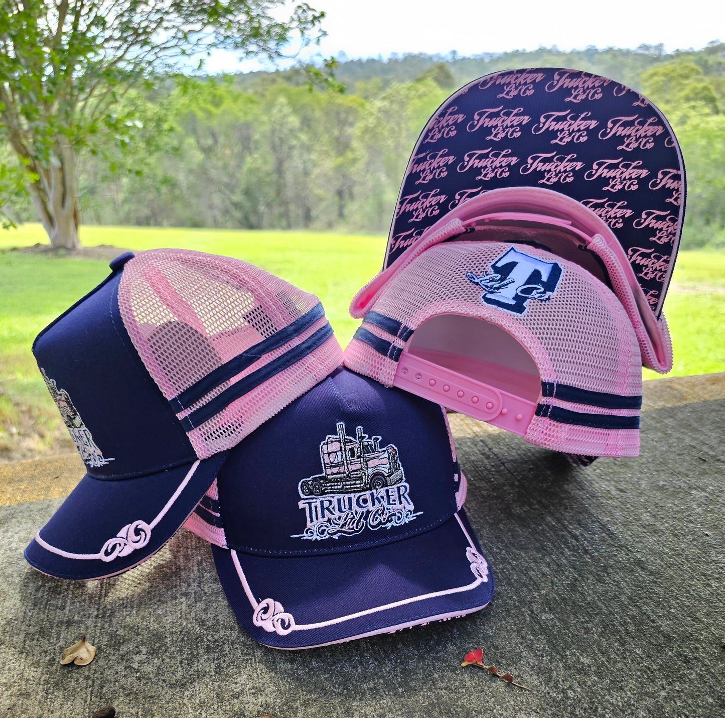 Navy & Pink 90H - Kids