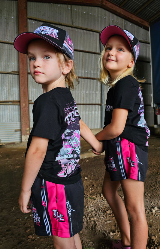 Pink Classic- Kids Footy Shorts