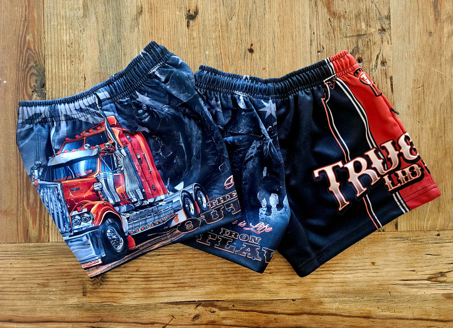 Kids Iron OutLaw - Footy Shorts