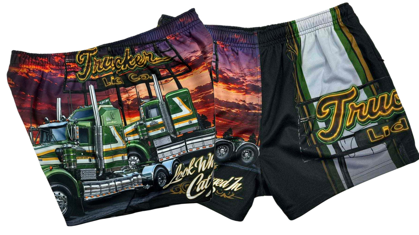 Look What The Cat Dragged In- Footy Shorts
