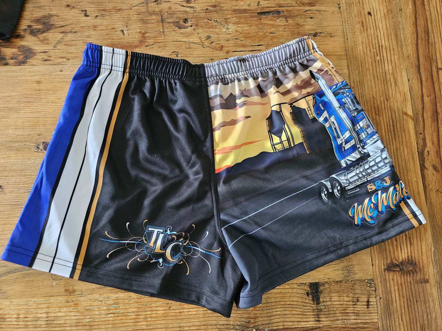 S&J MCMAHON X TRUCKER LID CO - FOOTY SHORTS